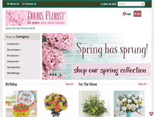 Tablet Screenshot of dhunsflorist.com